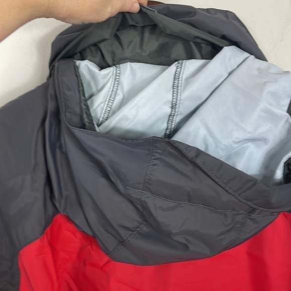 Columbia red and Charcoal gray windbreaker or rain jacket men size XL - Picture 7 of 7